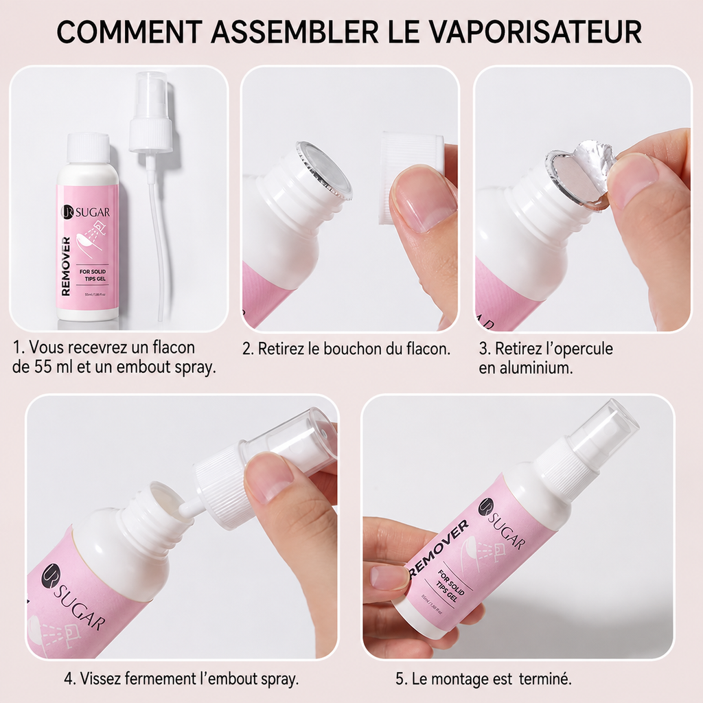 Dissolvant Gel UV Express – Retrait Facile Sans Abîmer les Ongles